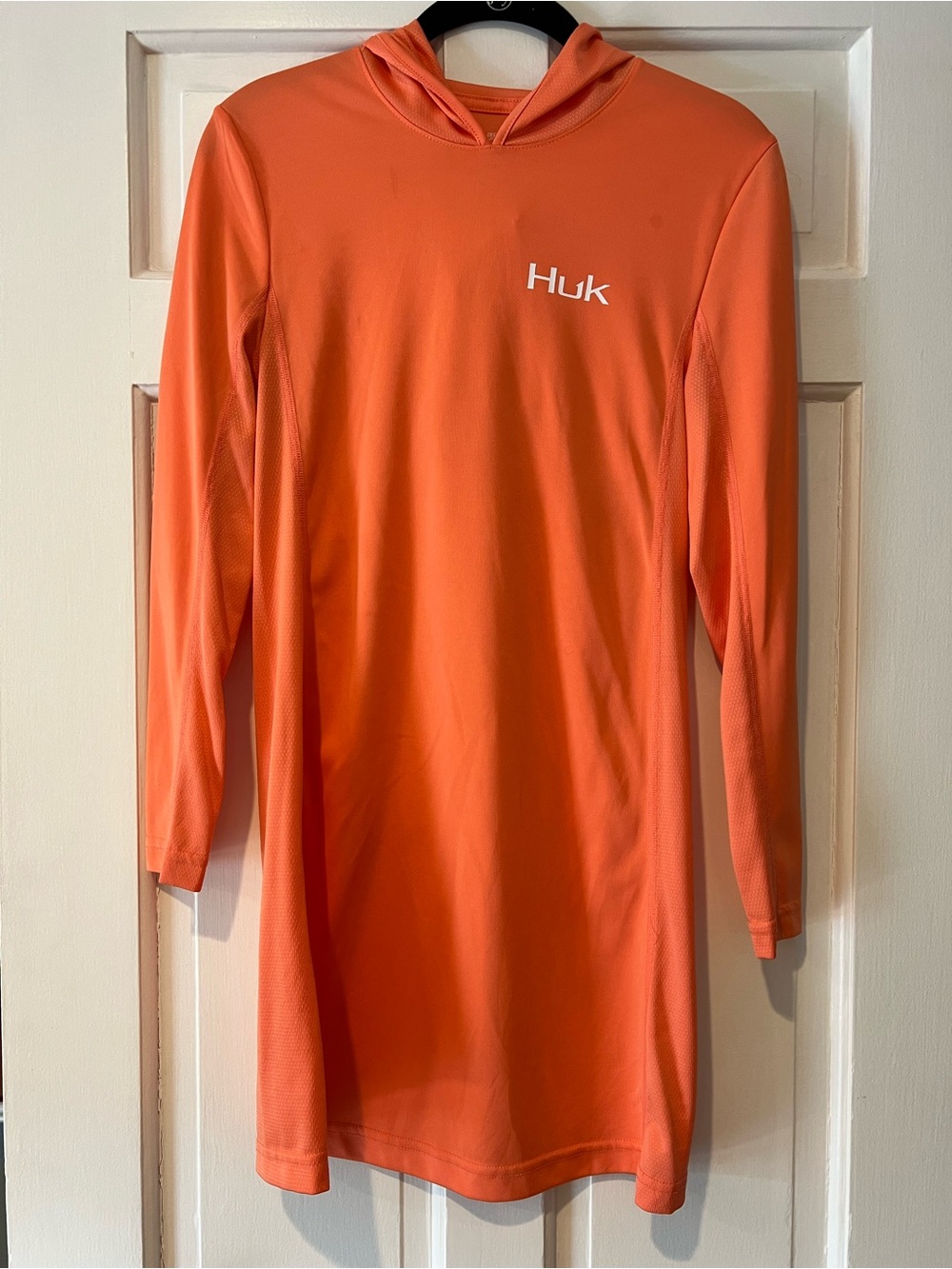 Huk Orange Hooded Long-Sleeve Tunic